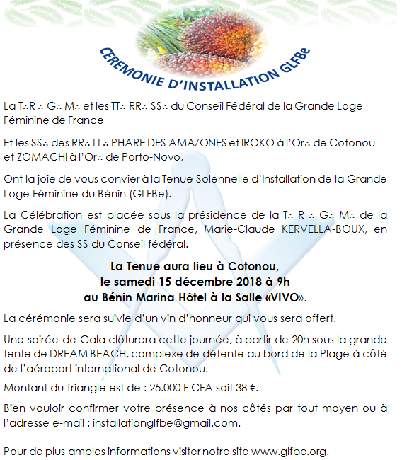 La lettre d'invitation